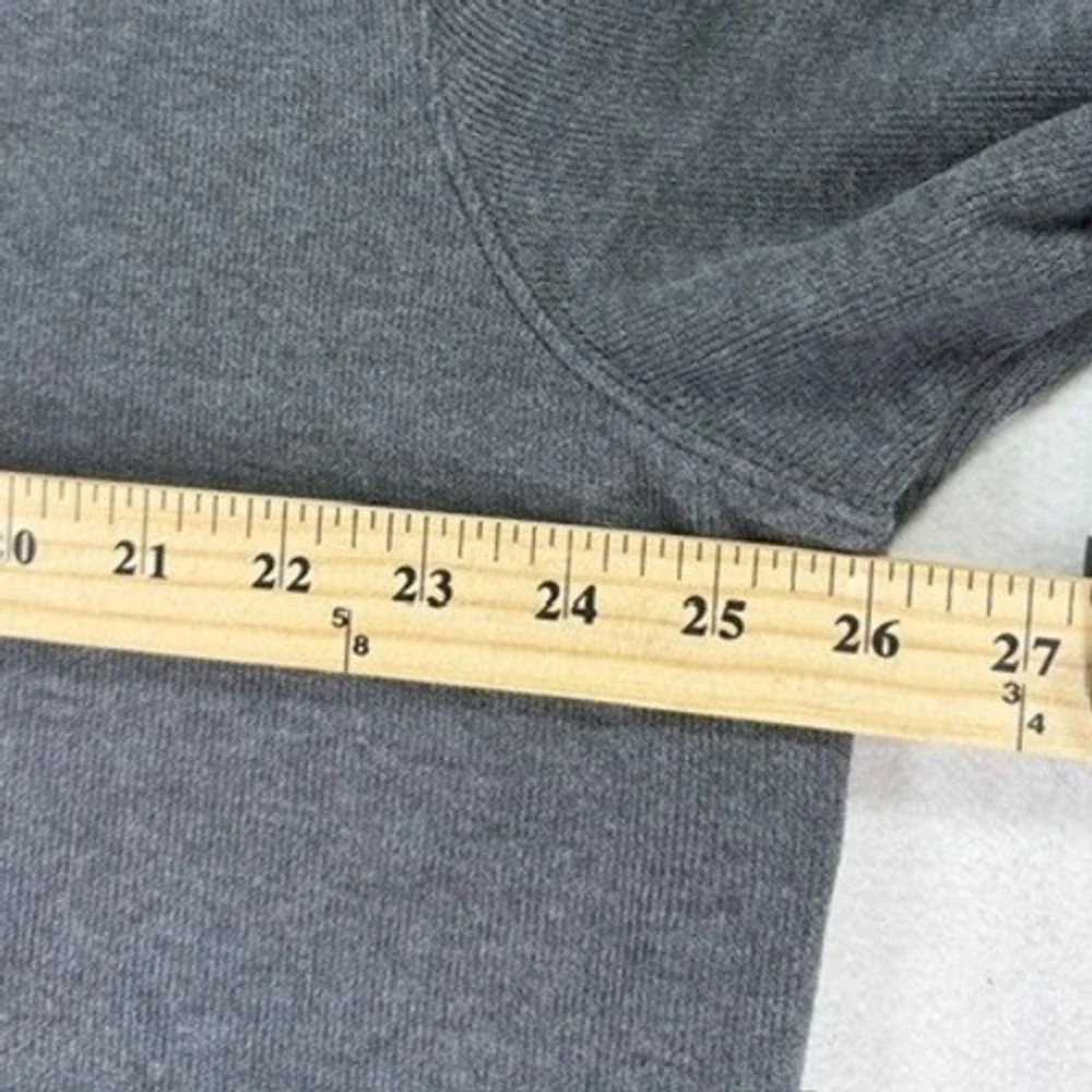 Polo Ralph Lauren XXL Estate Rib Quarter Zip Pullover Gray Cotton Knit Sweater